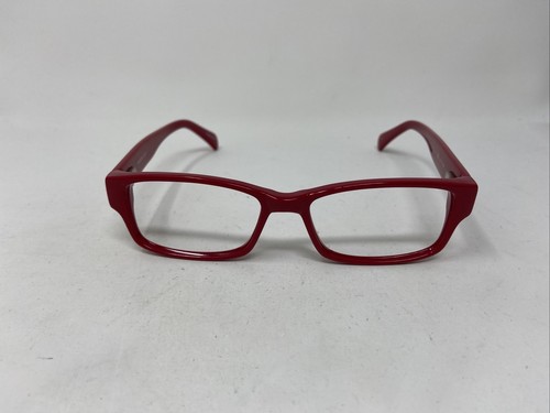 MODERN SLICK EYEGLASSES FRAME RED 51/17/140 FLEX HINGE EYEGLASSES VO42