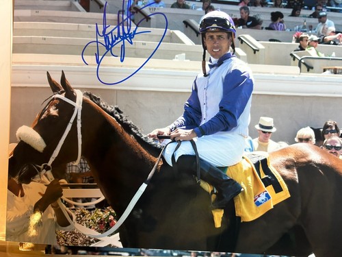 3769 Winner Jockey Garrett Gomez 12 High Resolution Color Signed Photographs - Picture 6 of 20
