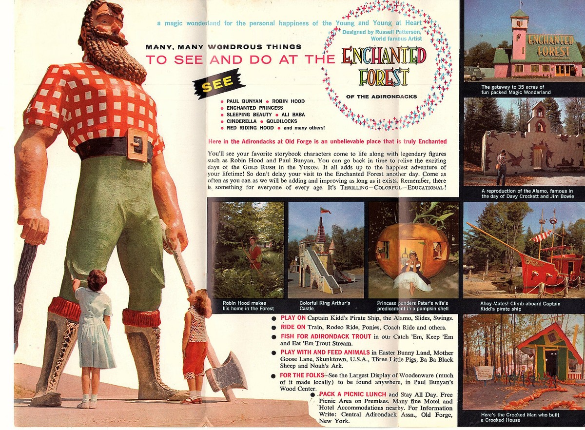 Enchanted Forest of Adirondacks Old Forge NY Vintage