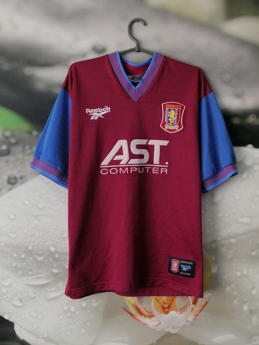 Aston Villa 1997 - 1998 home vintage football shirt jersey Reebok