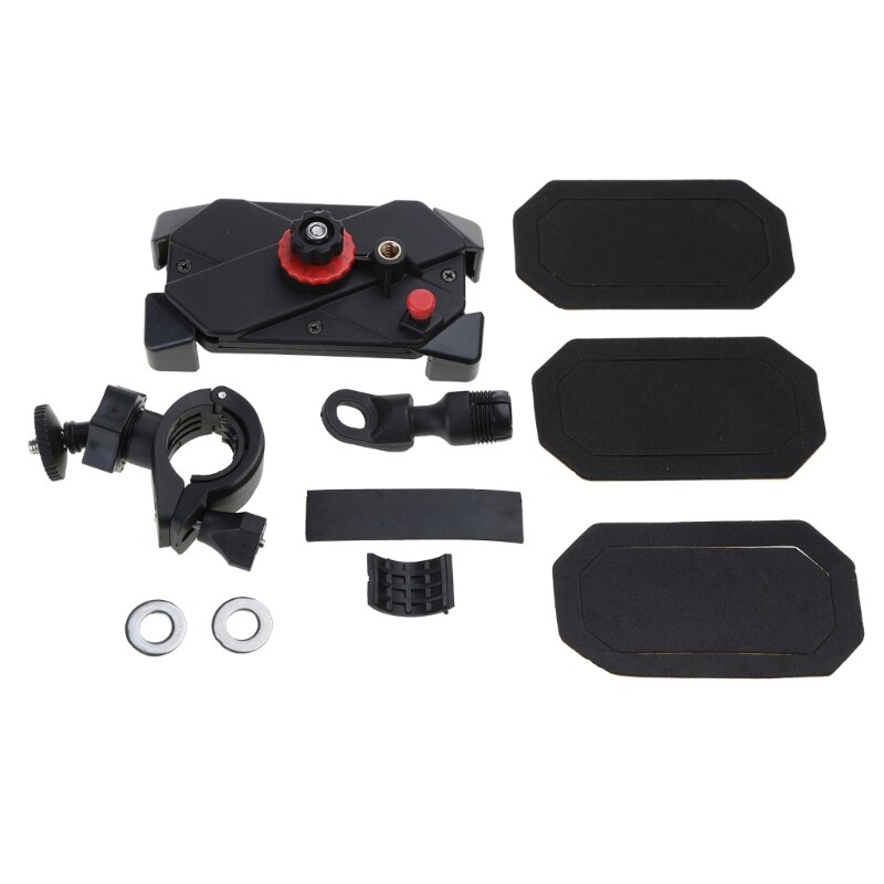 Anti Shake Bike Phone Mount Handlebar Clamp for Cycling & Exercise Stand  