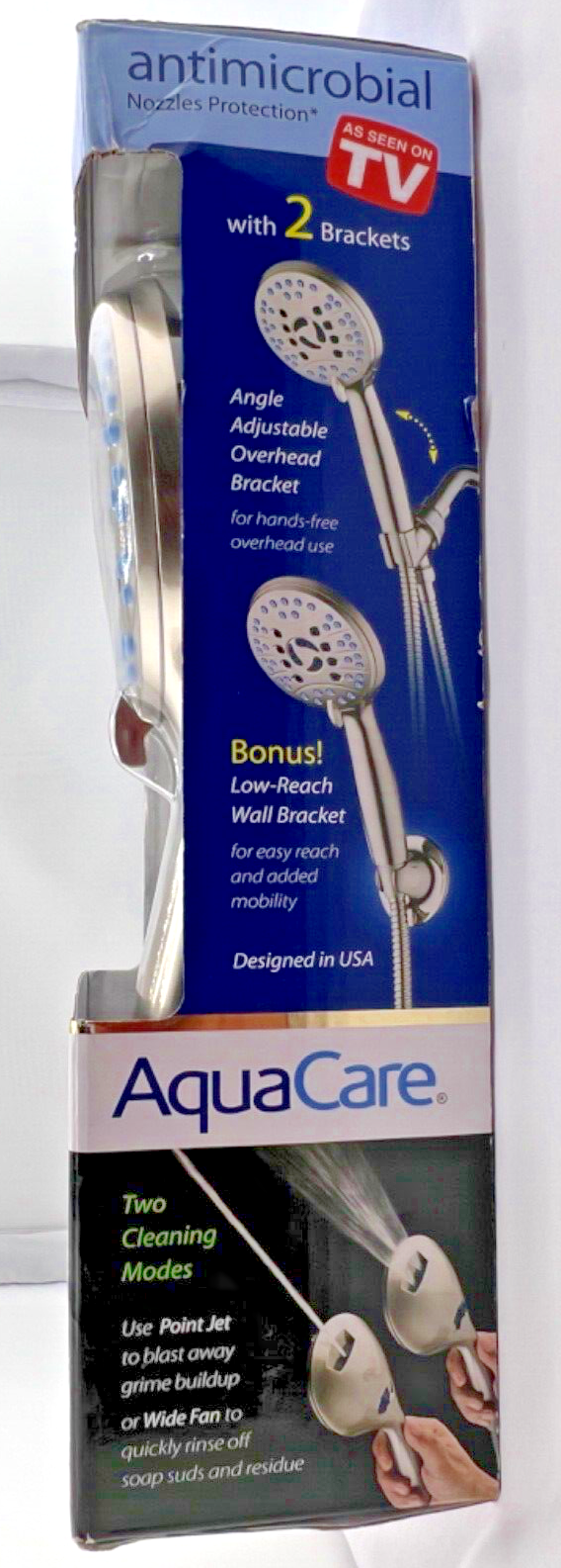 AquaCare Antimicrobial Luxury Handheld Shower Head Super Water Pressure