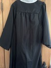 Jostens Graduation Gown Black Zip Front Adult 5’7”-5’9” — photo 3