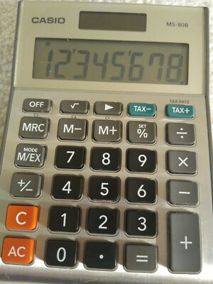 Casio Calculator MS-80B Standard Function Desktop