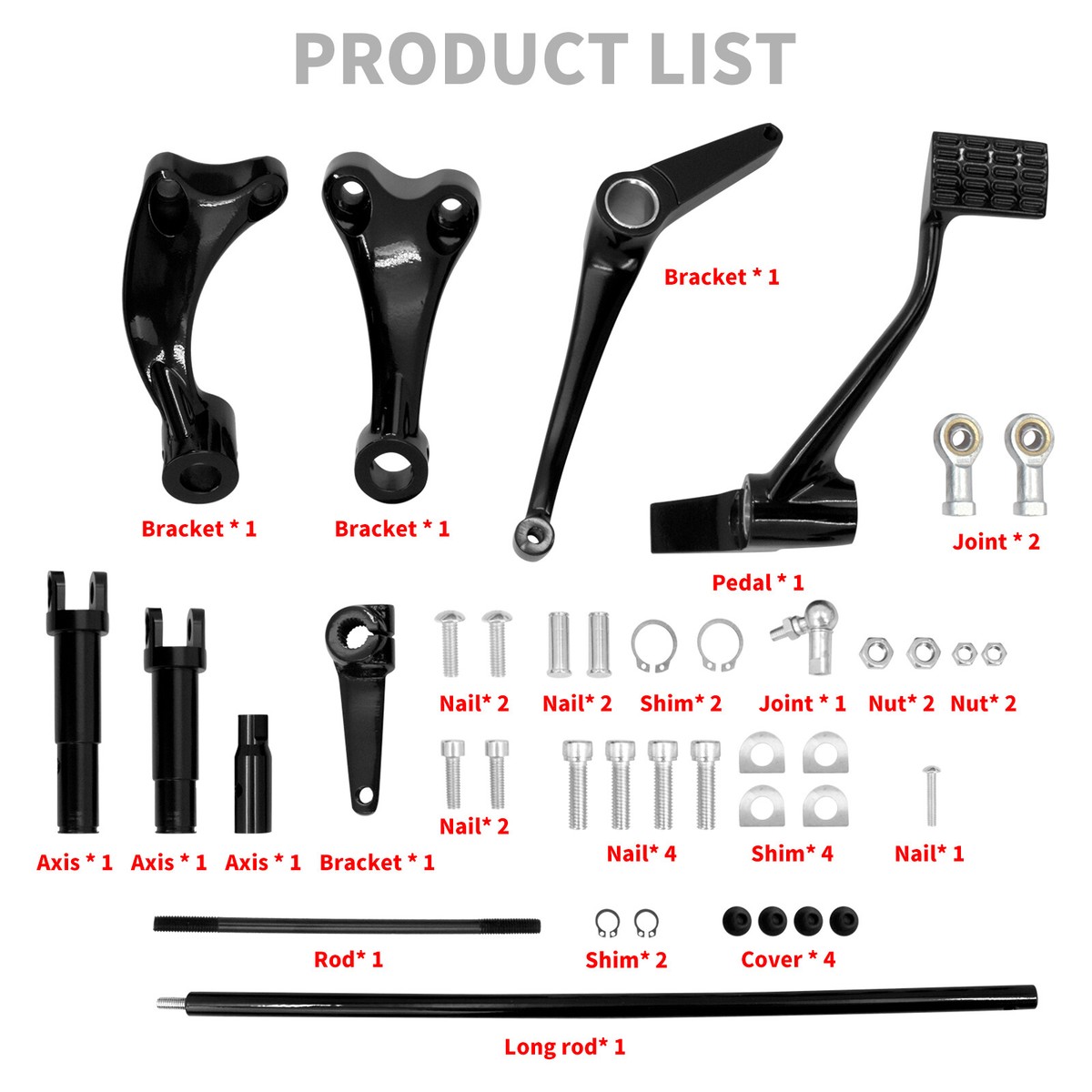 Forward Controls Complete Levers Linkage Set Fit For Harley