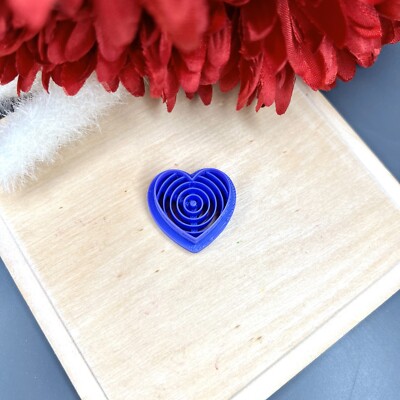 Vinyl Herz Polymer Clay Schneider | 3D-gedrucktes Tonwerkzeug | IrisCrafts7 UK