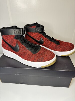 nike air force 1 flyknit mens orange