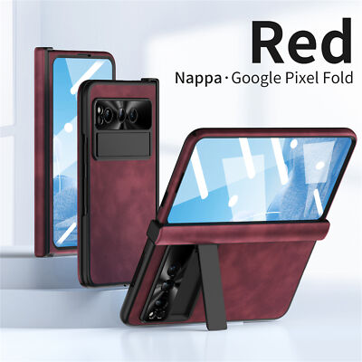 Magnetic Hinge Protection Case w/ Stand+Screen Protector For Google Pixel Fold