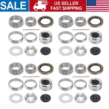 4Sets Trailer Hub Wheel Bearing Replace Kit 25580 14125A Fits 5200-7000lbs Axles
