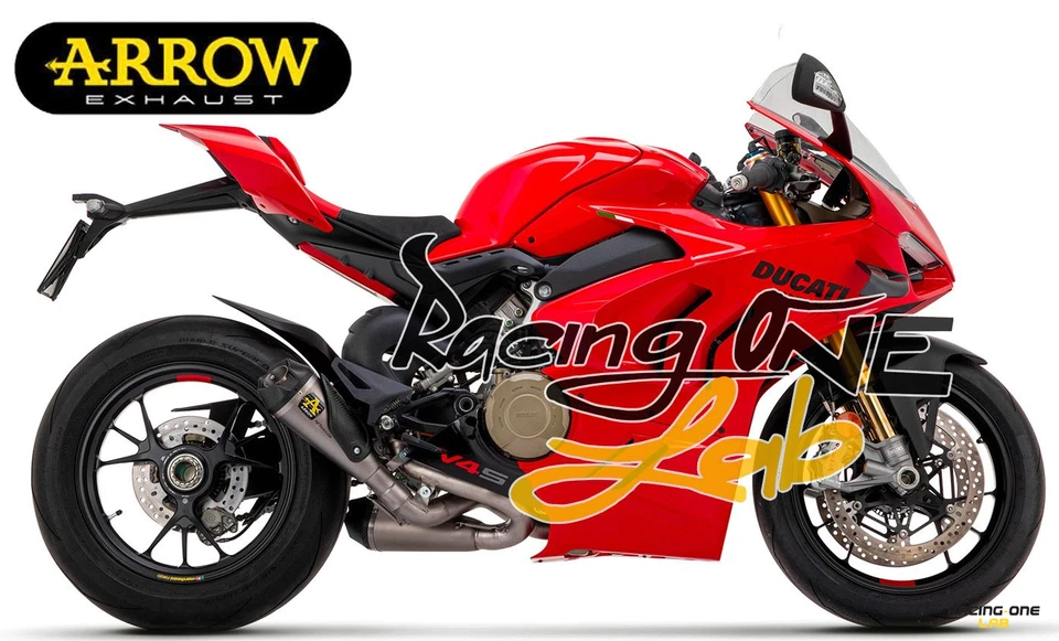 EXHAUSTS MUFFLERS ARROW WORKS TITANIUM END CAP CARBON DUCATI PANIGALE V4 / V4R - Изображение 2 из 4