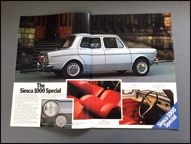 1974 Simca 24-page Vintage Car Sales Brochure Catalog - 1000 Rallye ...