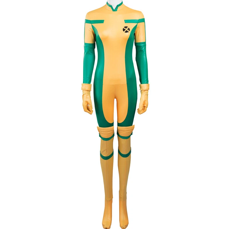 Nueva Película X-Men Pícaro Anna Marie Mono Mujer Juegos con disfraces Disfraz Conjunto Halloween Foto 4 de 4