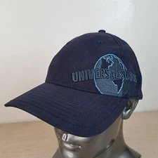 UNIVERSAL STUDIOS HOLLYWOOD BALL ADJUSTABLE STRAPBACK BASEBALL HAT/CAP, BLUE