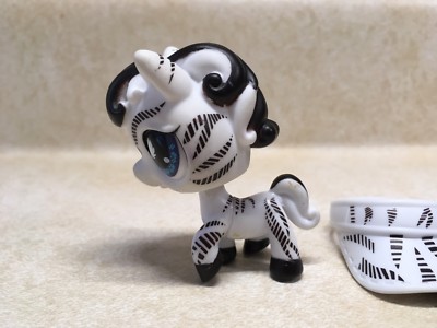 Littlest Pet Shop LPS #903 Zebra With Accessories Preowned | eBay