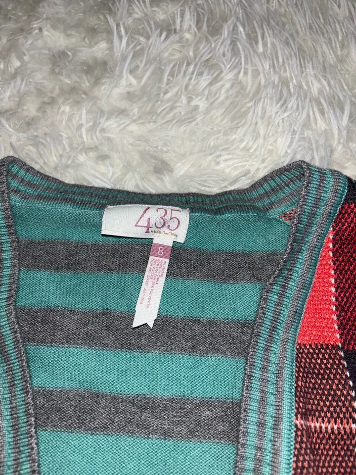 Matilda Jane 435 Girls Sz. 8 Cardigan Sweater. Great Colors, Fun - Image 2 of 4