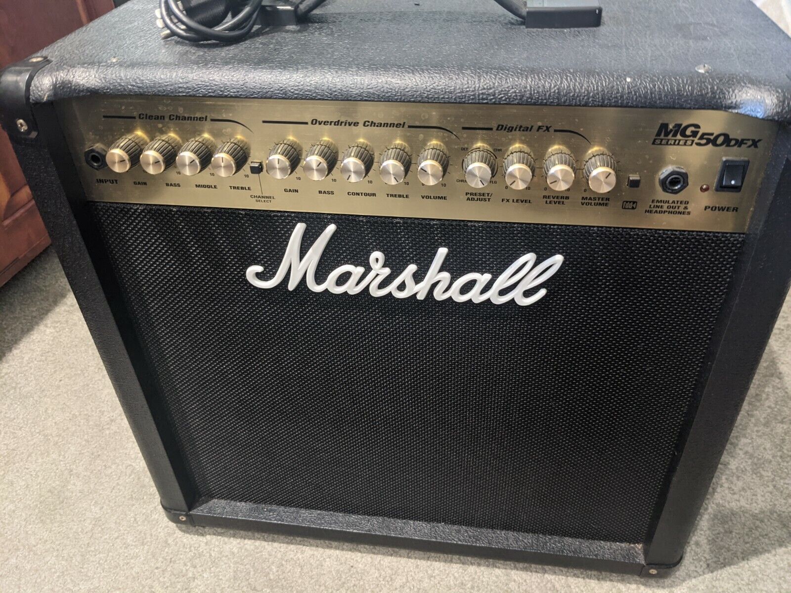 Marshall MG50DFX Guitar Amplifier 50 Watts Working Clean Adult Owned