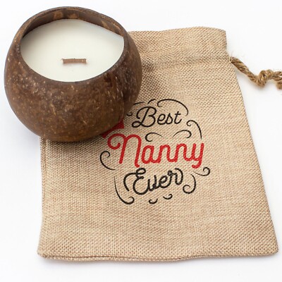 NEU - Beste Nanny Ever - Duftkerze Schüssel Toasted Coconut - Geschenk