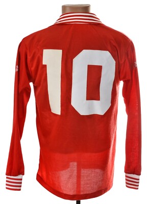 WALES NATIONALMANNSCHAFT 1975 1976 HEIM FUSSBALLTRIKOT BUKTA MATCH WORN SCHULE FA