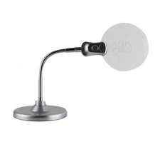 Quality Optics® DTR LED Table Magnifier Lamp Light Magnifying Glass Desk Bench