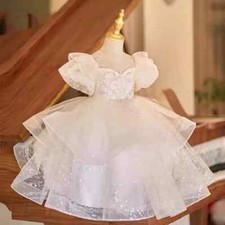 Children Host Catwalk Princess Dress Wedding Birthday Party Flower Girl Dresses