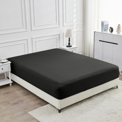 Luxury Bamboo Blend Ultra Soft Bed Sheets 40cm Extra Deep Pocket Fitted Sheet - Picture 7 of 52