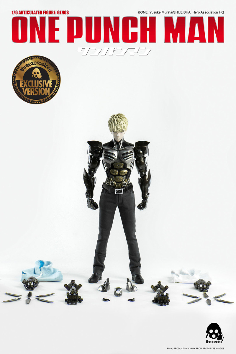 Threezero スリーゼロ ジェノス ワンパンマン Genos ホットトイズ 1/6 Articulated Figure： Genos (1/6 可動フィギュア： ワン