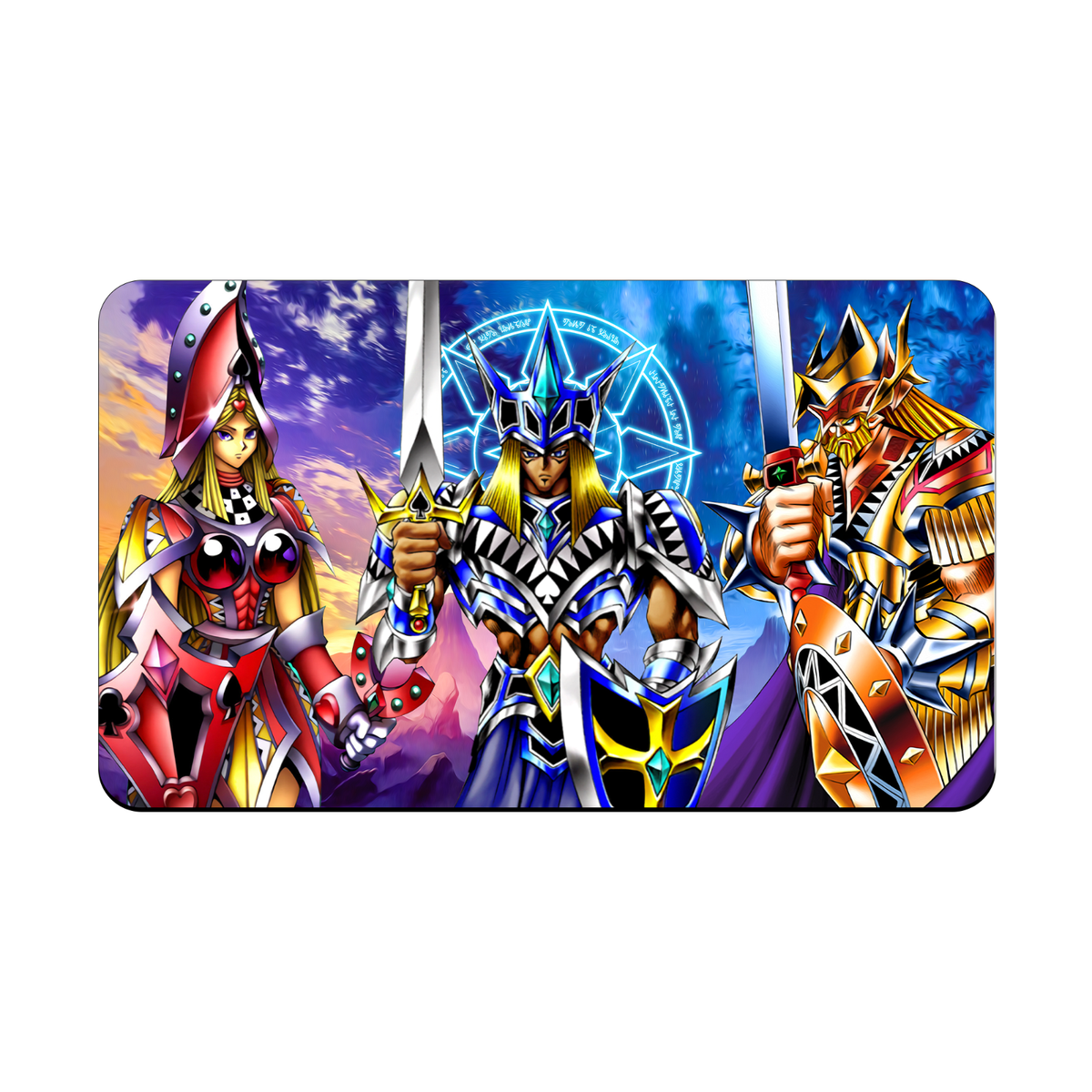 Three Musketeers Playmat and Mousepad | 24x14 | Non Slip | YGO