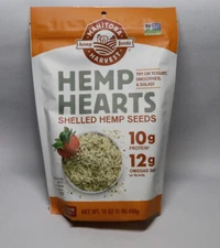 Manitoba Harvest Hemp Hearts Raw Shelled Hemp Seeds 1 lb  BB 12/31/25