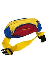 California Pak  Fanny Pack Belt Waist Bag Colorblock Primary Color Travel Active