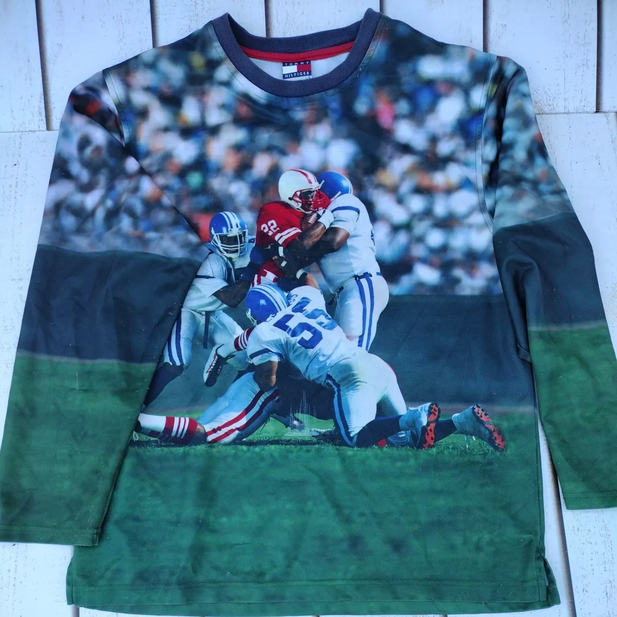 Tommy hilfiger football shirt hot sale