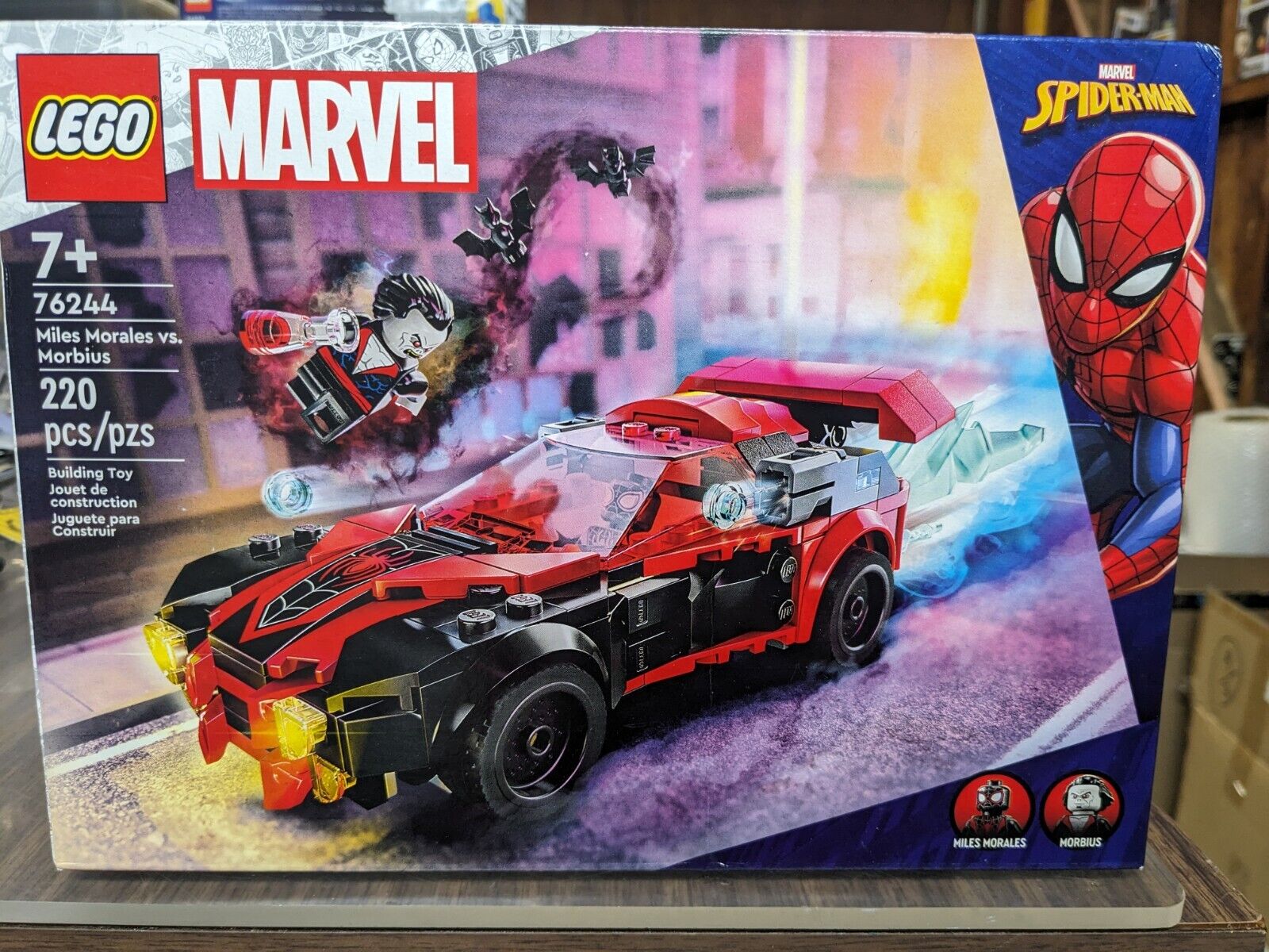 LEGO 76244 Marvel Miles Morales vs. Morbius 220 Pieces Ship Fast Free