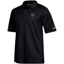 NWT - ADIDAS Men's LOS ANGELES KINGS Black GAMEDAY CLIMATE POLO - S