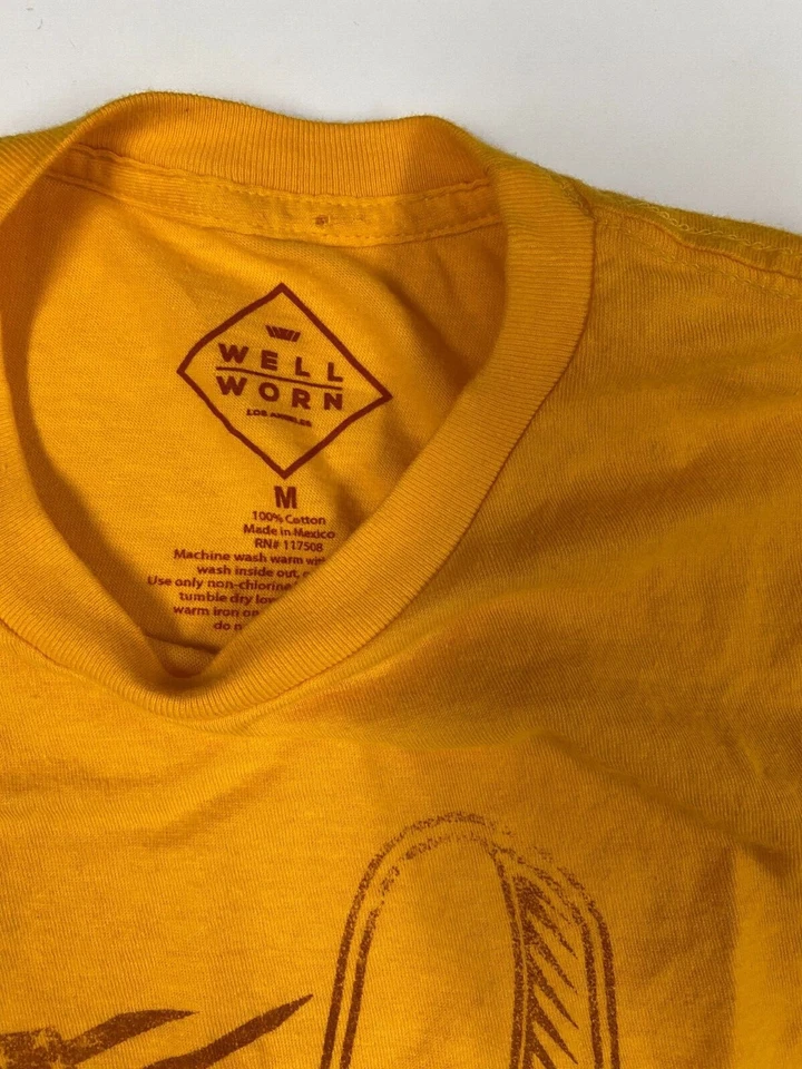 Camisa Papá Mediana Hombre Amarillo Gráfico Casual Número #1 Foto 4 de 4
