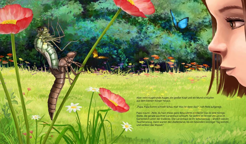 Thumbnail - Marion Klara Mazzaglia | Eine Königslibelle In Neles Garten | Buch |