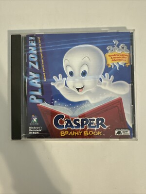 Casper Brainy Book Reading Games & Interactive Adventures  1995 PC CD