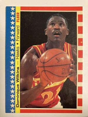 Dominique Wilkins 1987-88 Fleer Sticker #7 | eBay
