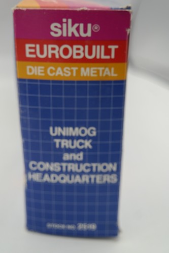 Vintage SIKU Eurobuilt Unimog Truck Trailer Construction Headquarters 1/55 Model - Picture 5 of 10
