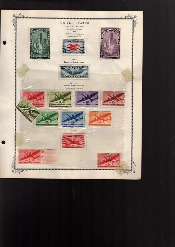 US stamps BOB mnh USED mh  UNITED STATES  airmail parcel post due CV $607. (mb30 - Image 3 of 4