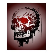 Human Skull Halloween, Vinyl Decal Sticker, Indoor Outdoor, 3 Sizes, 9157