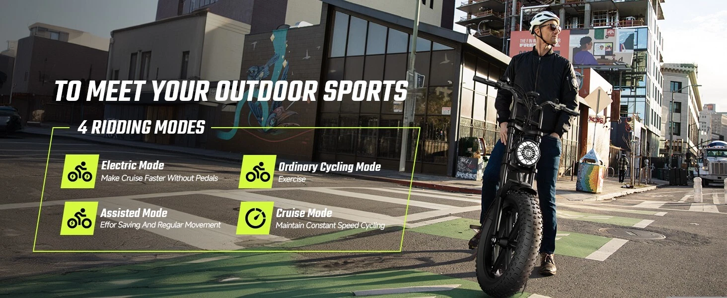Peak 1500W Electric Bicycle 32MPH Disc Brakes 7-Speed Long Range Off-Road Ebike - Picture 7 of 18