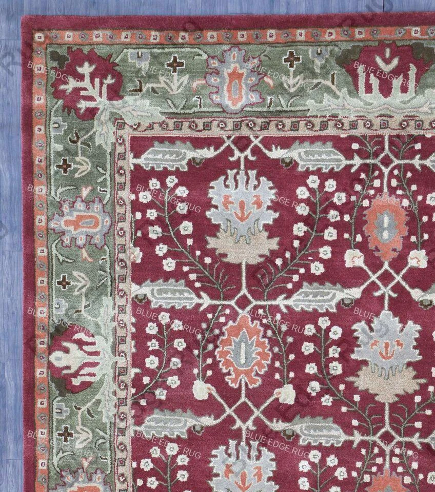 frenkline red Traditional Oriental Style Handmade Tufted 100% Woolen Area Rugs - Image 2 of 4