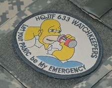AUSSIE HQ JOINT TASK FORCES JTF 633 MIDDLE EAST OPS HOMER SIMPSON Subdued Patch