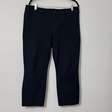 AYR The Daily Dose Pants Size 33 Stretch Crop Straight Leg Black Minimalist