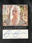 EMILIA CLARKE 2012 Full Bleed Game of Thrones Auto Daenerys Targaryen