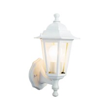 PowerMaster S5896 IP44 6-Sided Wall Lantern, Outdoor Lighting, White