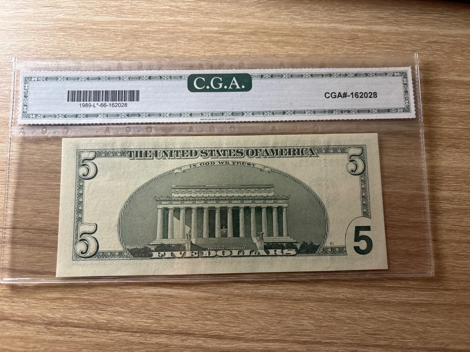 2003 $5 DOLLAR STAR NOTE FR #1989-L PMG GEM UNC 66EPQ - Image 2 of 2