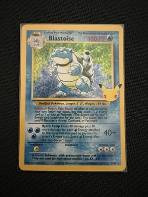 Blastoise Celebrations Holo Card 2/102 Classic Collection English Edition