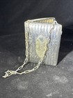 ANTIQUE SILVER PLATED COMBINATION CIGARETTE / SOVEREIGN CASE COMPACT c1910