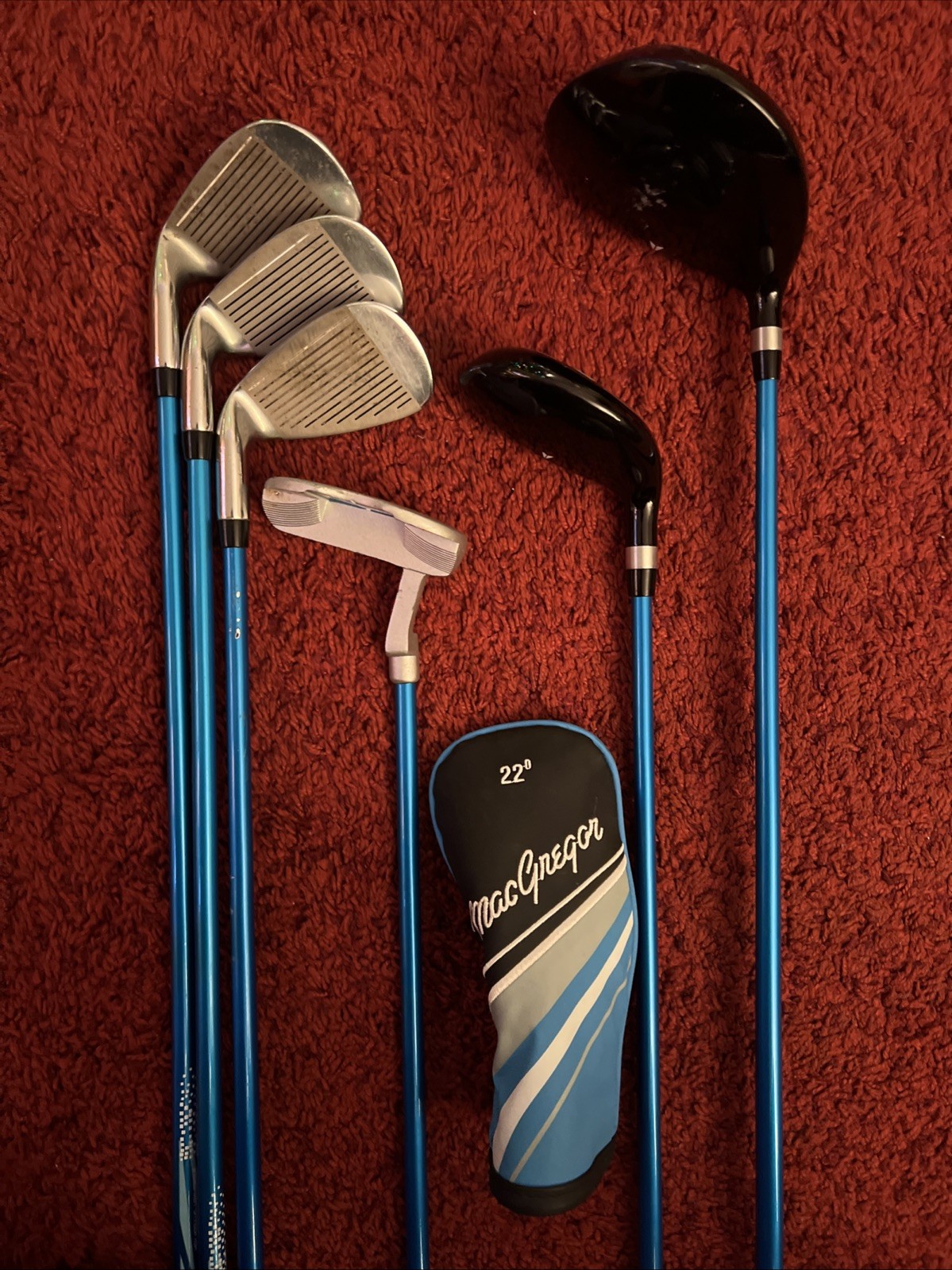 MacGregor V-MAX Age 9-12 Junior Package Set Right Hand (BLUE)