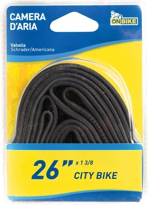 Chambre à air de vélo 26 pouces avec valve américaine noire – Haute résistance,  - Photo 1/4